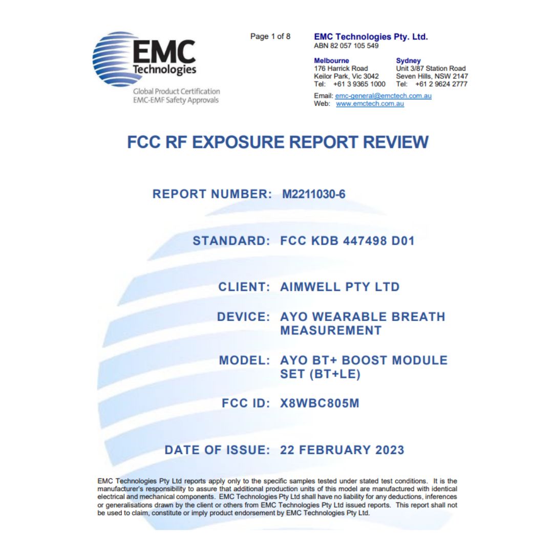 FCC RF EXPOSURE REPORT